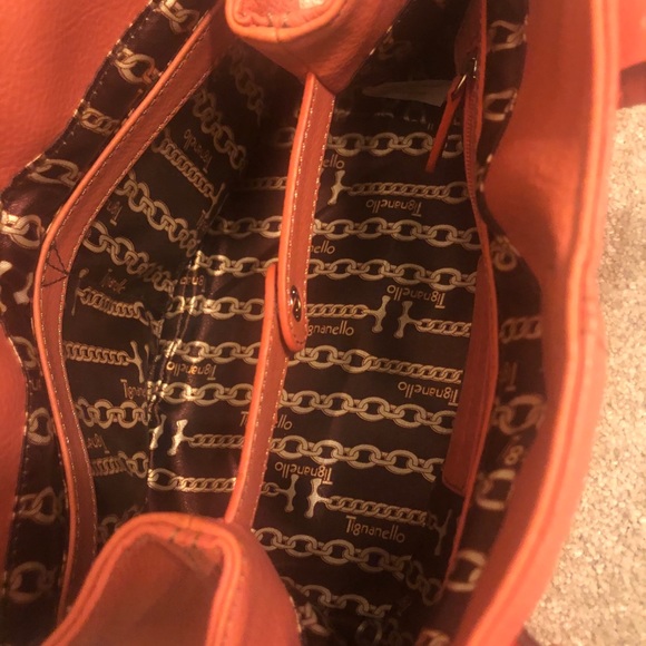 NEW Tignanello Perfect 10 French Tote, Brnt Orange - Picture 4 of 10